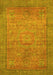 Oriental Yellow Modern Rug, abs1468yw