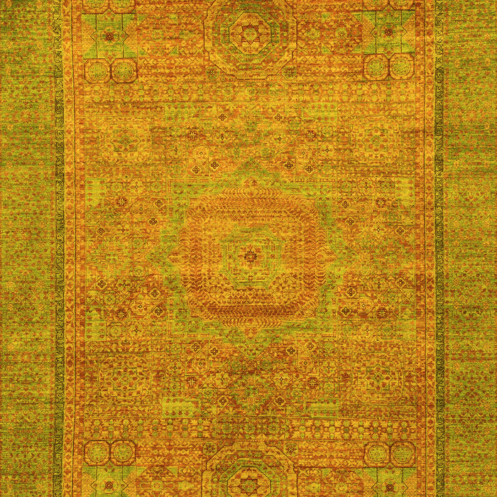 Oriental Yellow Modern Rug, abs1468yw