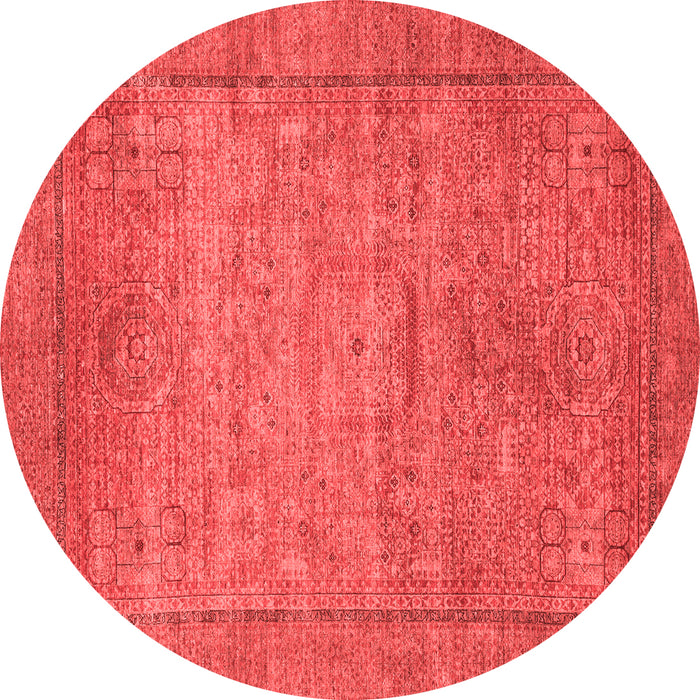 Machine Washable Oriental Red Modern Rug, wshabs1468red