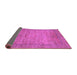 Sideview of Oriental Purple Modern Rug, abs1468pur