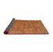 Sideview of Abstract Orange Oriental Rug, abs1469