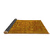 Sideview of Oriental Yellow Modern Rug, abs1469yw