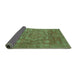 Sideview of Oriental Turquoise Modern Rug, abs1469turq