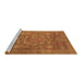 Sideview of Machine Washable Oriental Brown Modern Rug, wshabs1469brn