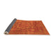 Sideview of Oriental Orange Modern Rug, abs1469org