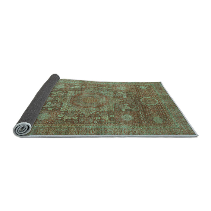 Sideview of Oriental Light Blue Modern Rug, abs1469lblu
