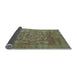 Sideview of Oriental Light Blue Modern Rug, abs1469lblu