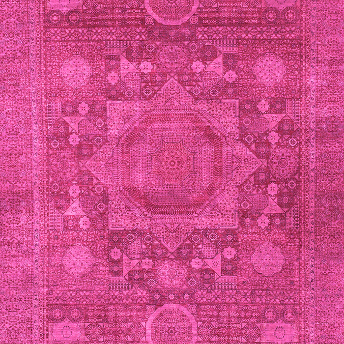 Machine Washable Oriental Pink Modern Rug, wshabs1469pnk