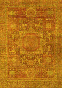 Oriental Yellow Modern Rug, abs1469yw