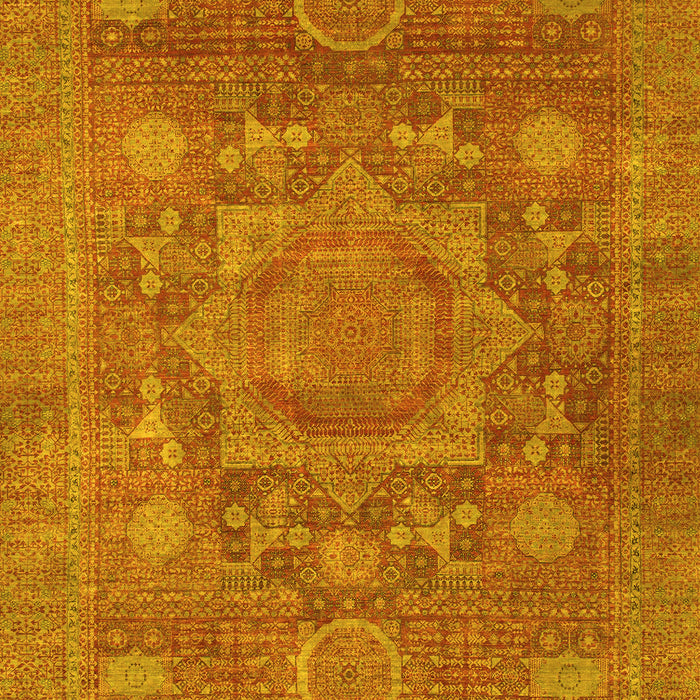 Oriental Yellow Modern Rug, abs1469yw