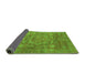 Sideview of Oriental Green Modern Rug, abs1469grn