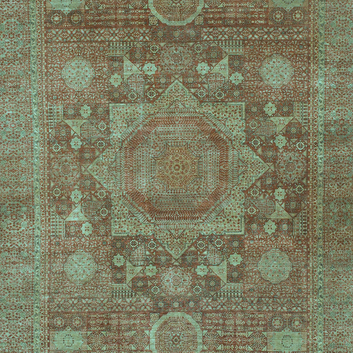 Oriental Light Blue Modern Rug, abs1469lblu