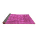 Sideview of Oriental Purple Modern Rug, abs1469pur