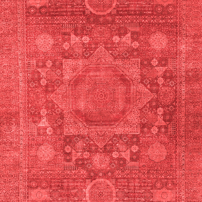 Machine Washable Oriental Red Modern Rug, wshabs1469red