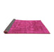 Sideview of Oriental Pink Modern Rug, abs1469pnk