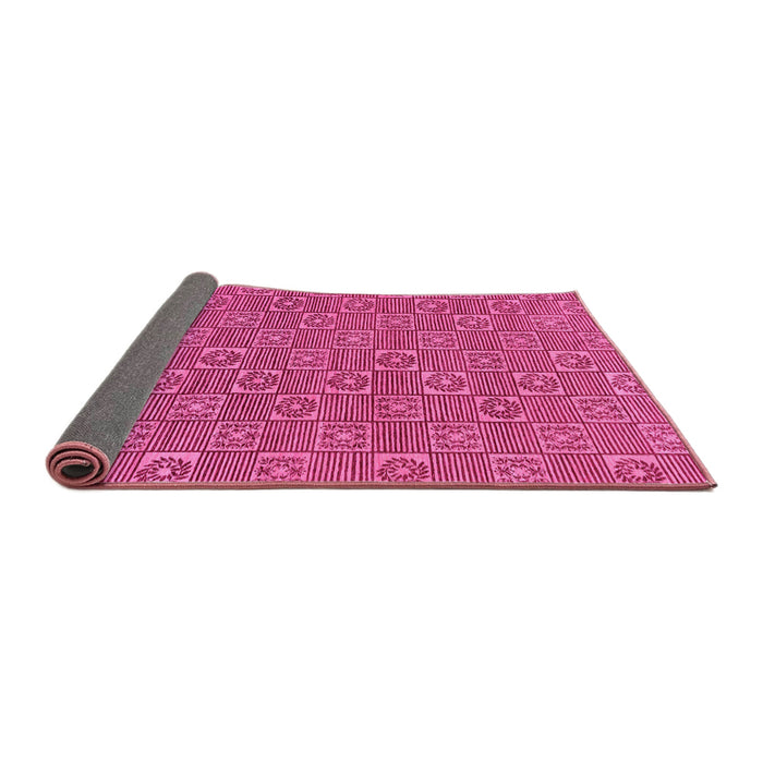 Sideview of Abstract Pink Modern Rug, abs146pnk