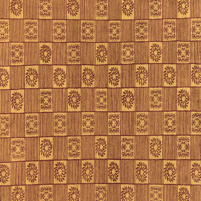 Square Machine Washable Abstract Brown Modern Rug, wshabs146brn