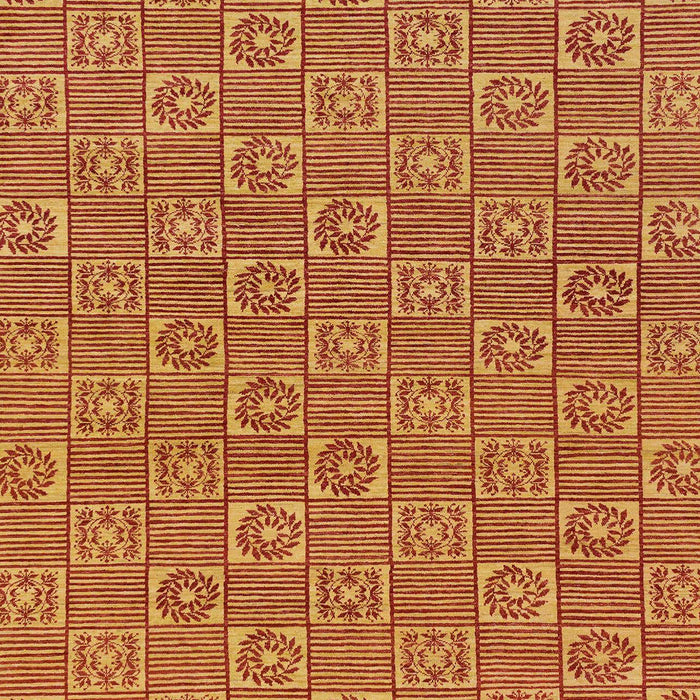 Machine Washable Abstract Orange Rug, wshabs146