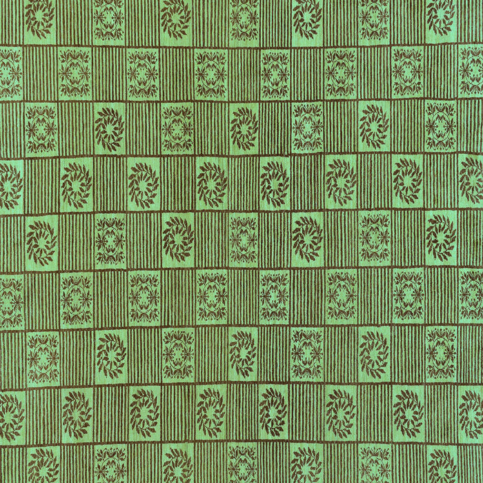 Square Abstract Turquoise Modern Rug, abs146turq