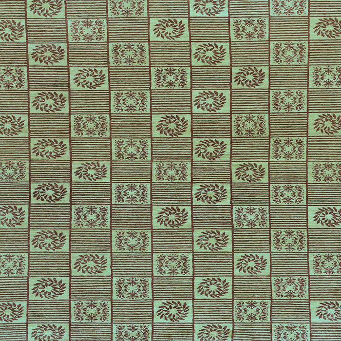 Square Abstract Light Blue Modern Rug, abs146lblu