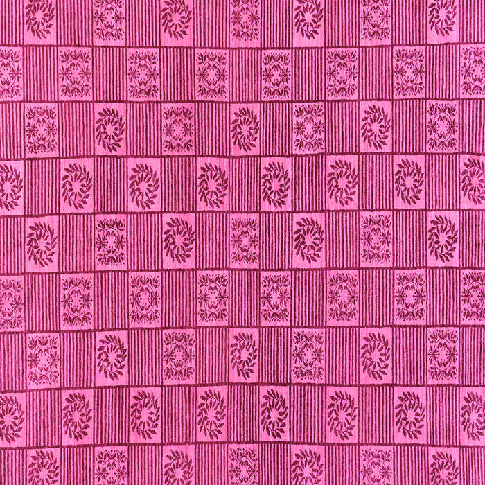 Square Abstract Pink Modern Rug, abs146pnk