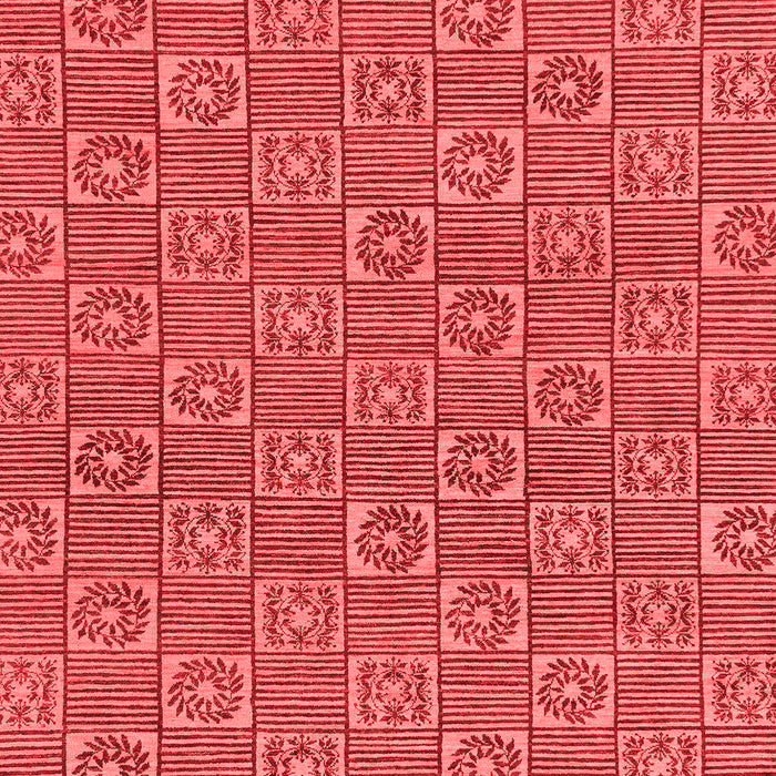 Machine Washable Abstract Red Modern Rug, wshabs146red