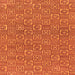 Square Machine Washable Abstract Orange Modern Area Rugs, wshabs146org