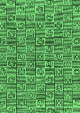 Abstract Emerald Green Modern Rug, abs146emgrn