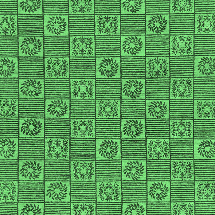 Abstract Emerald Green Modern Rug, abs146emgrn