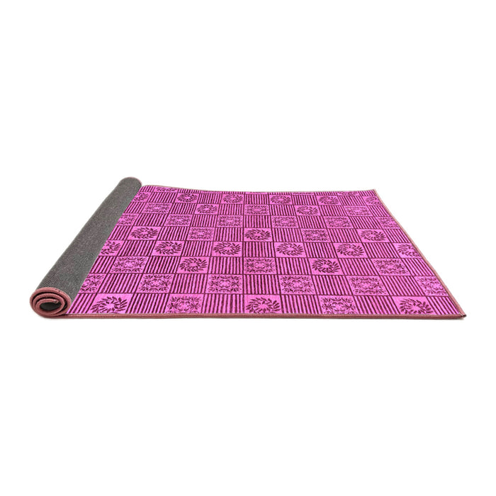 Sideview of Abstract Purple Modern Rug, abs146pur