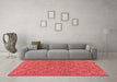 Modern Red Washable Rugs