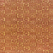 Square Machine Washable Abstract Orange Rug, wshabs146