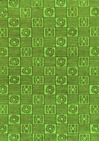 Abstract Green Modern Rug, abs146grn