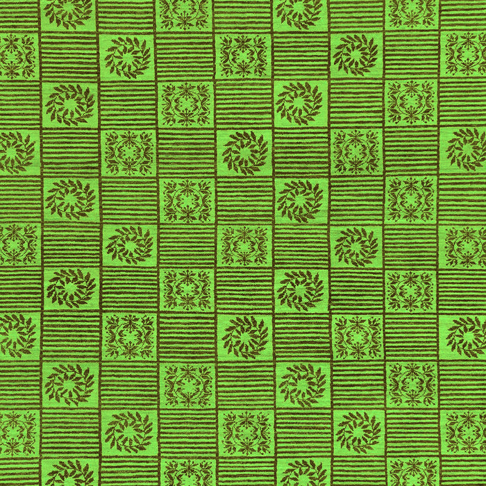 Abstract Green Modern Rug, abs146grn