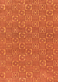 Abstract Orange Modern Rug, abs146org