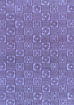 Abstract Blue Modern Rug, abs146blu