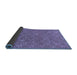 Sideview of Abstract Blue Modern Rug, abs146blu