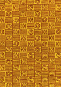 Abstract Yellow Modern Rug, abs146yw