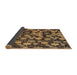 Sideview of Abstract Bakers Brown Modern Rug, abs147