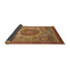 Sideview of Abstract Brown Oriental Rug, abs1470