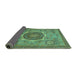 Sideview of Oriental Turquoise Modern Rug, abs1470turq