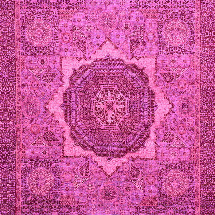 Machine Washable Oriental Pink Modern Rug, wshabs1470pnk