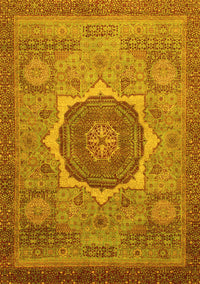 Oriental Yellow Modern Rug, abs1470yw