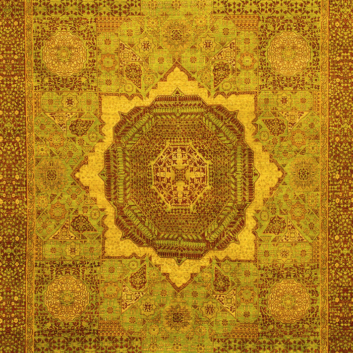 Oriental Yellow Modern Rug, abs1470yw