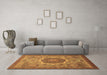 Machine Washable Oriental Brown Modern Rug in a Living Room,, wshabs1470brn