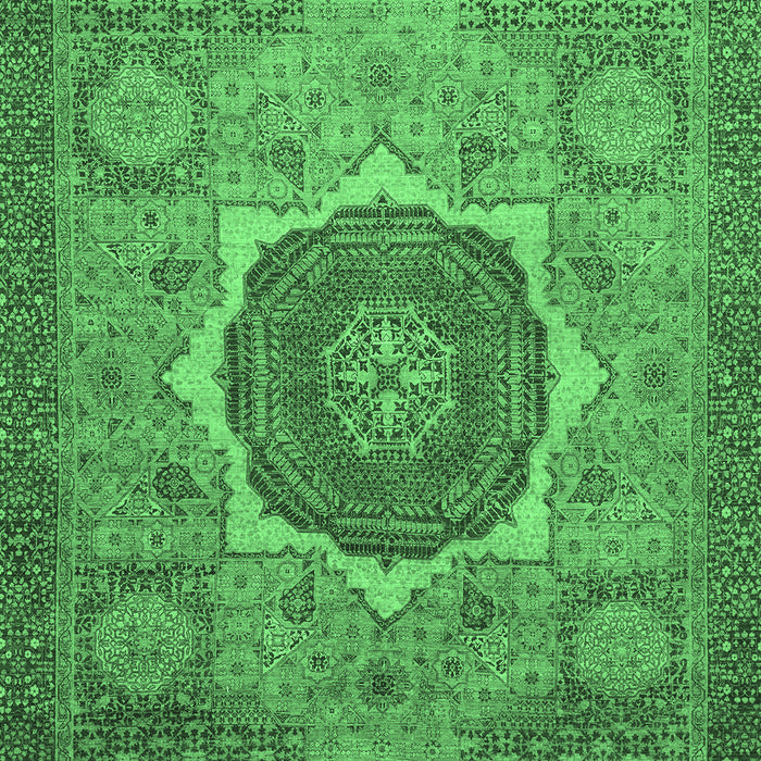 Oriental Emerald Green Modern Rug, abs1470emgrn
