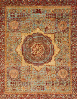 Machine Washable Abstract Peru Brown Rug, wshabs1470