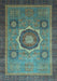 Oriental Light Blue Modern Rug, abs1471lblu