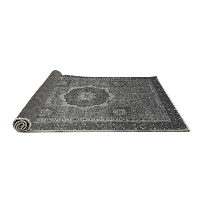 Sideview of Oriental Gray Modern Rug, abs1471gry