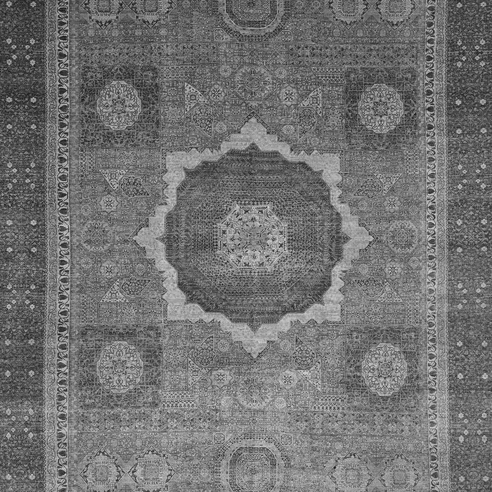 Machine Washable Oriental Gray Modern Rug, wshabs1471gry